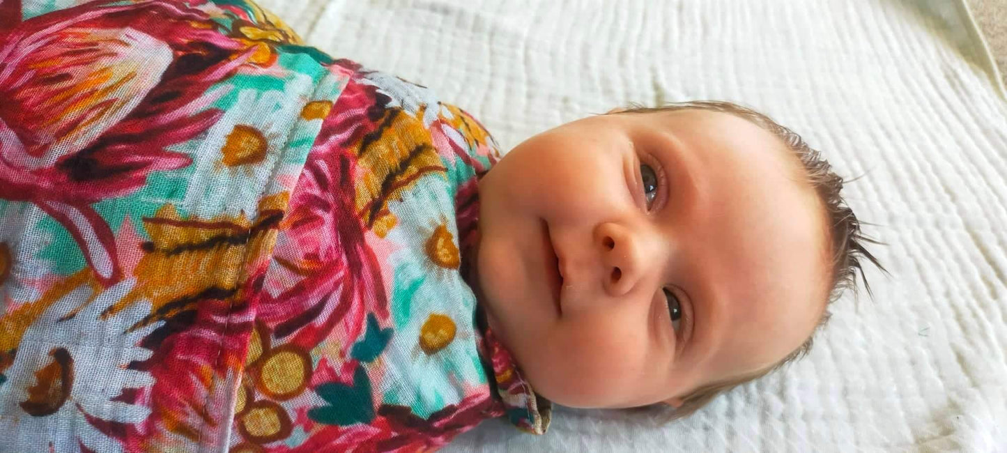 Muslin Baby Swaddle & multipurpose wrap
